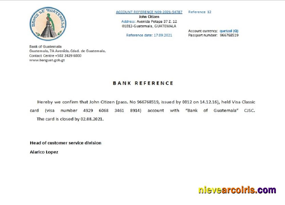 Guatemala Bank of Guatemala closure reference